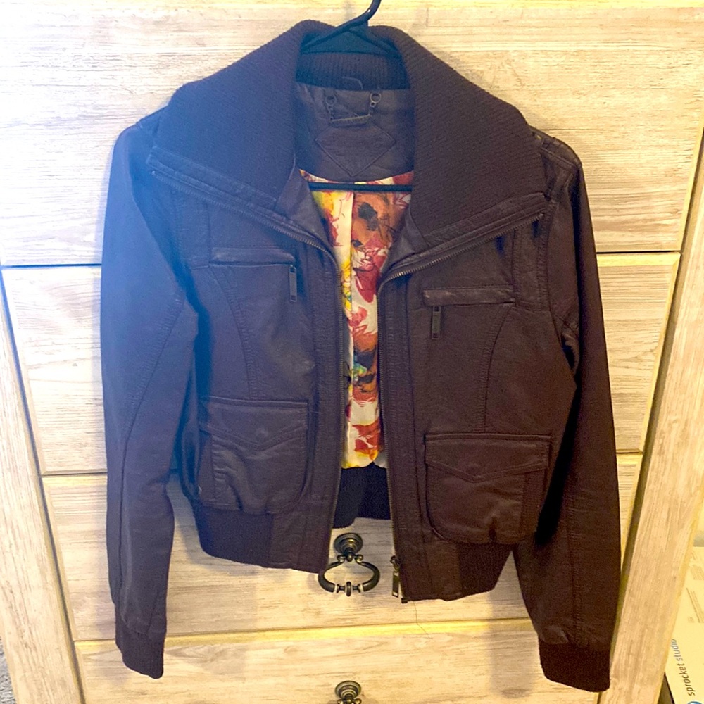 Leather like jacket